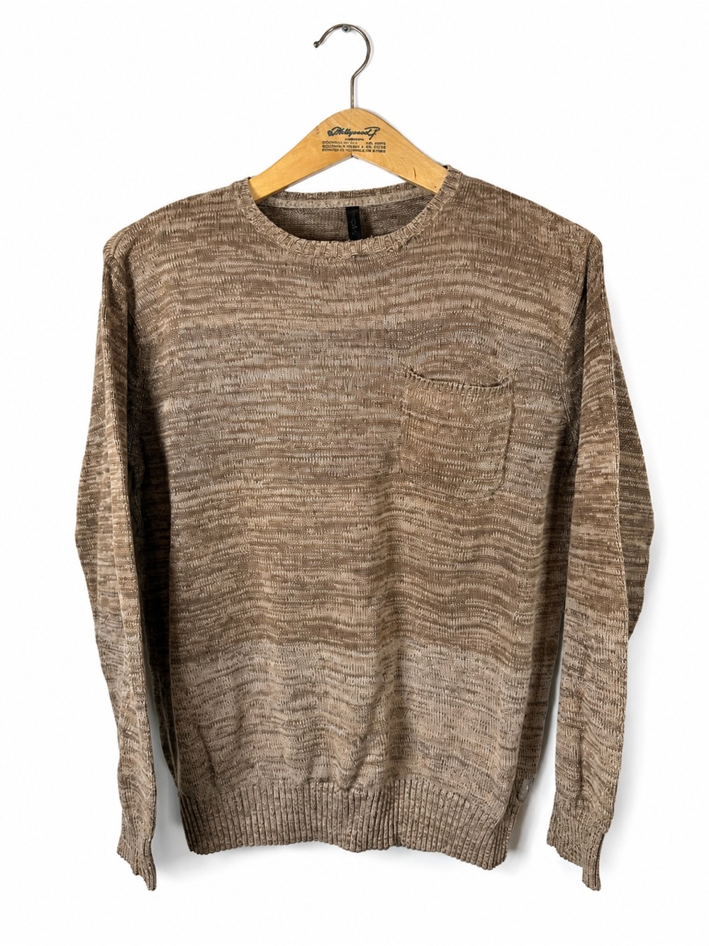 RVCA 100% Cotton Marled Knit Crewneck Sweater Size L Outdoor Cabincore Rugged